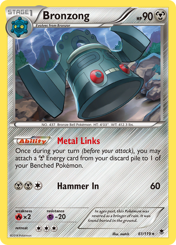 Bronzong (61/119) [XY: Phantom Forces] Pokémon