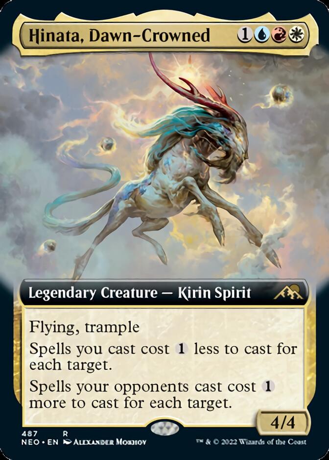 Hinata, Dawn-Crowned (Extended Art) [Kamigawa: Neon Dynasty] Magic: The Gathering