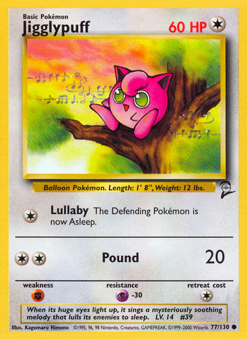 Jigglypuff (77/130) [Base Set 2] Pokémon