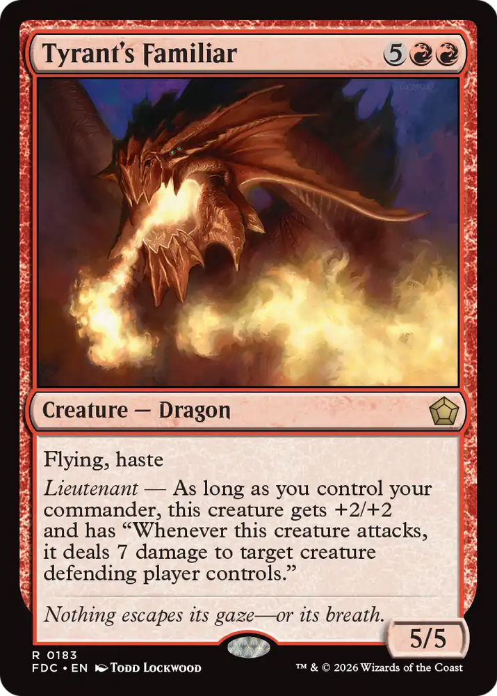 Tyrant's Familiar [Foundations Commander] Magic: The Gathering