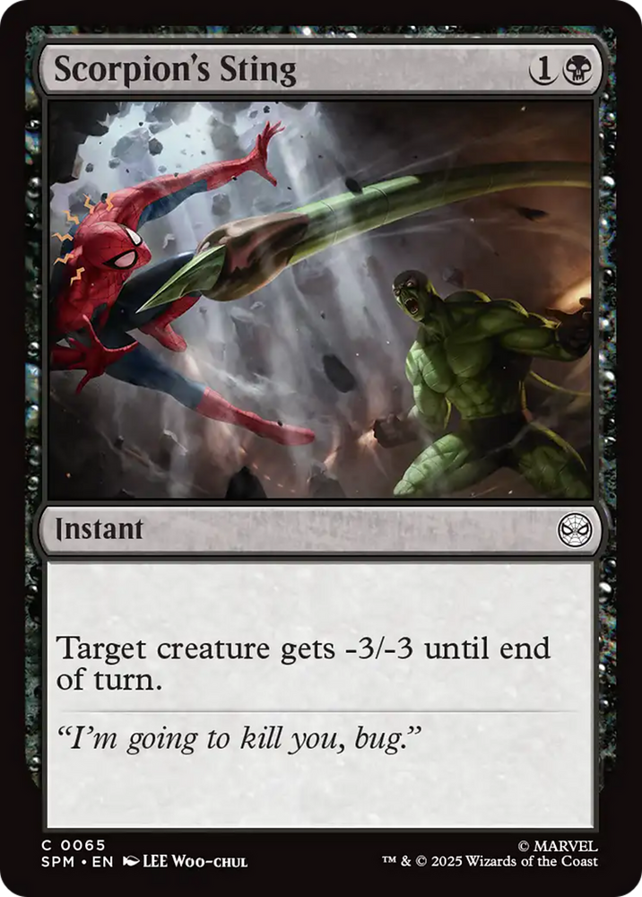 Scorpion's Sting [Marvel's Spider-Man] Magic: The Gathering