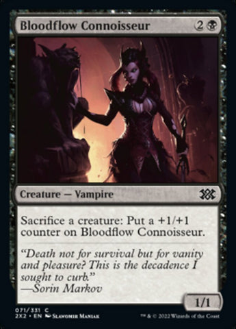 Bloodflow Connoisseur [Double Masters 2022] Magic: The Gathering