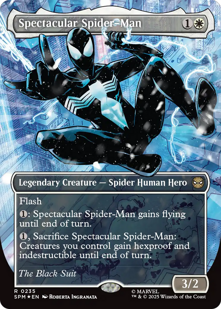 Spectacular Spider-Man (0235) (Borderless) (Textured Foil) [Marvel's Spider-Man] Magic: The Gathering