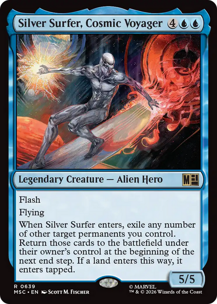 Silver Surfer, Cosmic Voyager [Marvel Super Heroes Commander] Magic: The Gathering
