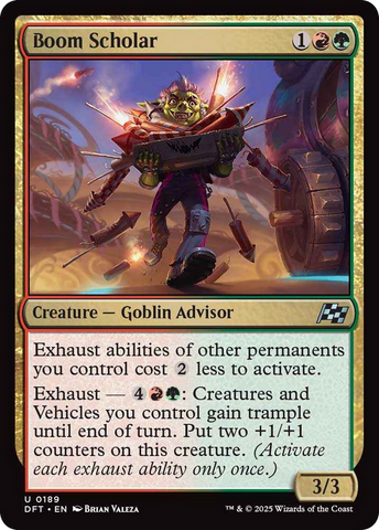 Boom Scholar [Aetherdrift] Magic: The Gathering