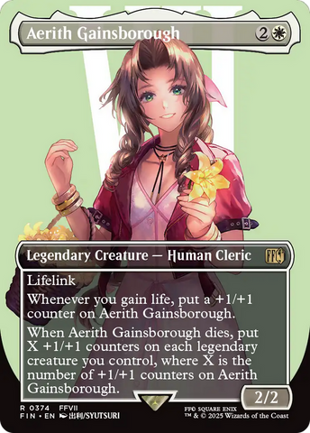Aerith Gainsborough (Borderless) [FINAL FANTASY] Magic: The Gathering