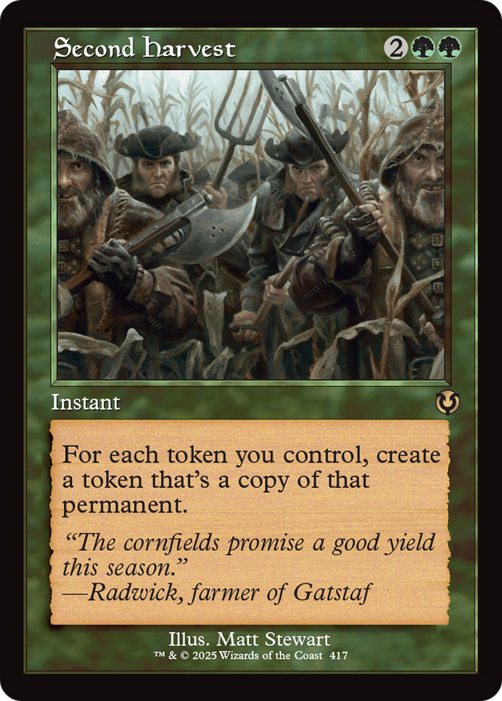 Second Harvest (Retro Frame) [Innistrad Remastered] Magic: The Gathering