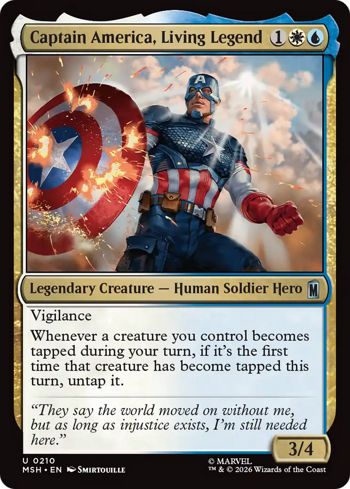 Captain America, Living Legend [Marvel Super Heroes] Magic: The Gathering