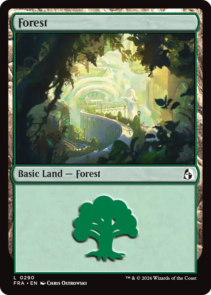 Forest (0290) [Reality Fracture] Magic: The Gathering