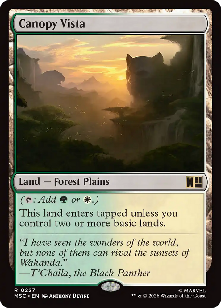 Canopy Vista [Marvel Super Heroes Commander] Magic: The Gathering