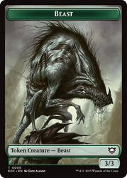Insect // Beast (0005) Double-Sided Token [Edge of Eternities Commander Tokens] Magic: The Gathering