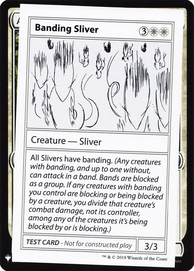 Banding Sliver [Mystery Booster Playtest Cards] Magic: The Gathering