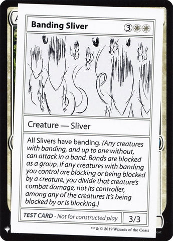 Banding Sliver [Mystery Booster Playtest Cards] Magic: The Gathering