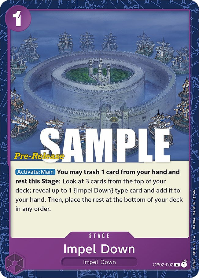 Impel Down [Paramount War Pre-Release Cards] Bandai
