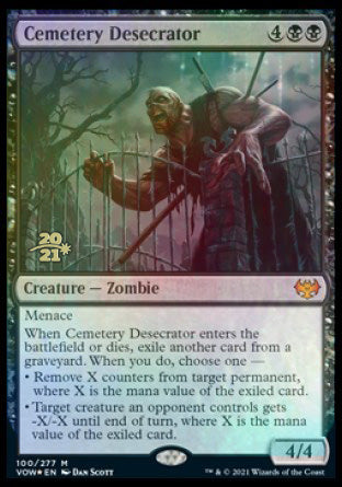 Cemetery Desecrator [Innistrad: Crimson Vow Prerelease Promos] Magic: The Gathering