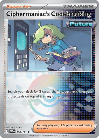 Ciphermaniac's Codebreaking (104/131) (Poke Ball Pattern) [Scarlet & Violet: Prismatic Evolutions] Pokémon