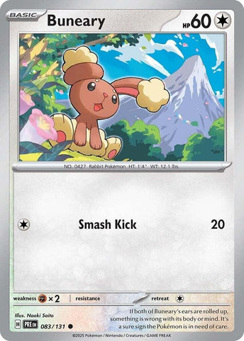 Buneary (083/131) [Scarlet & Violet: Prismatic Evolutions] Pokémon
