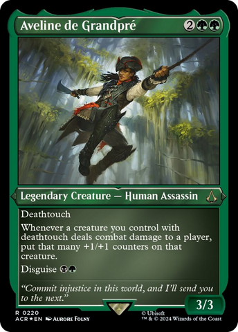 Aveline de Grandpre (Foil Etched) [Assassin's Creed] Magic: The Gathering