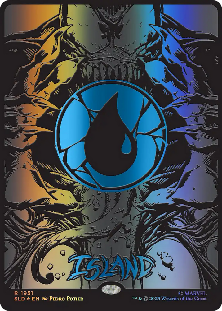 Island (1951) (Raised Foil) [Secret Lair Drop Series] Magic: The Gathering