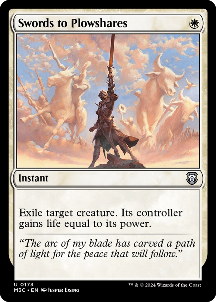 Swords to Plowshares (Ripple Foil) [Modern Horizons 3 Commander] Magic: The Gathering