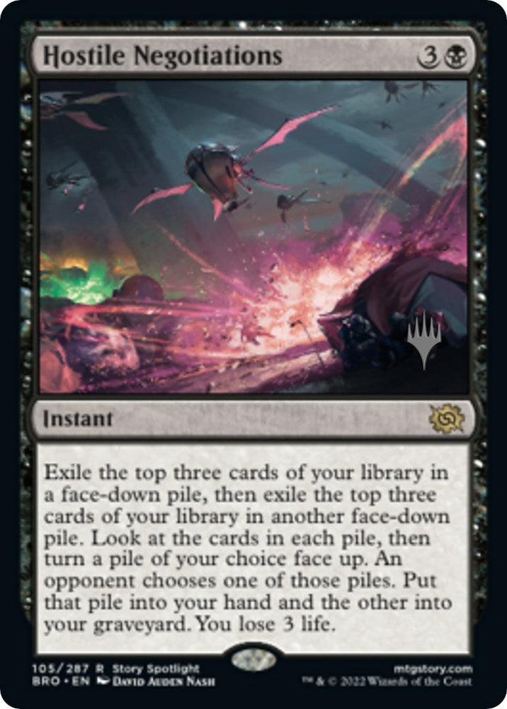 Hostile Negotiations (Promo Pack) [The Brothers' War Promos] Magic: The Gathering