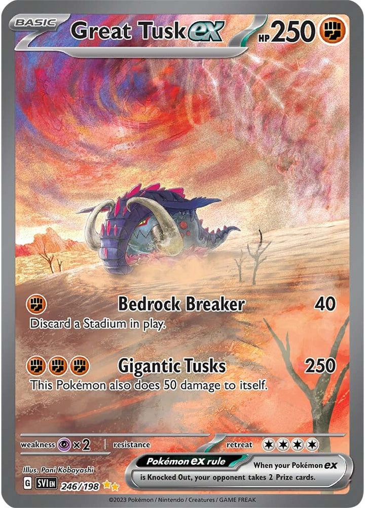 Great Tusk ex (246/198) [Scarlet & Violet: Base Set] Pokémon