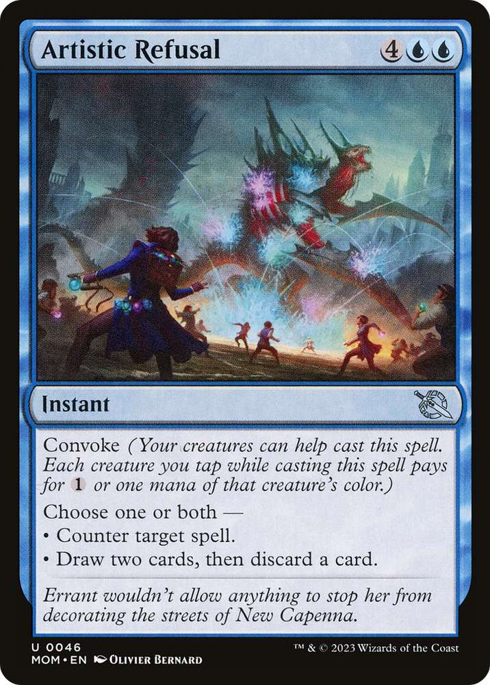 Artistic Refusal [March of the Machine] Magic: The Gathering