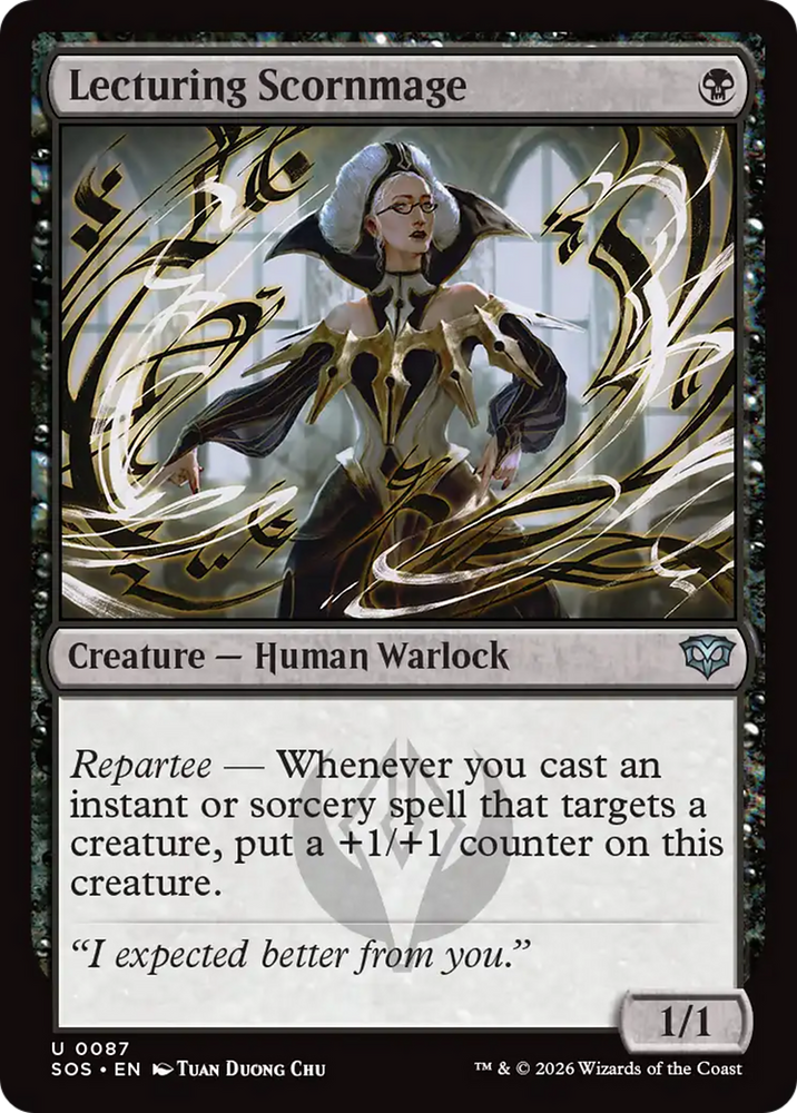 Lecturing Scornmage [Secrets of Strixhaven] Magic: The Gathering