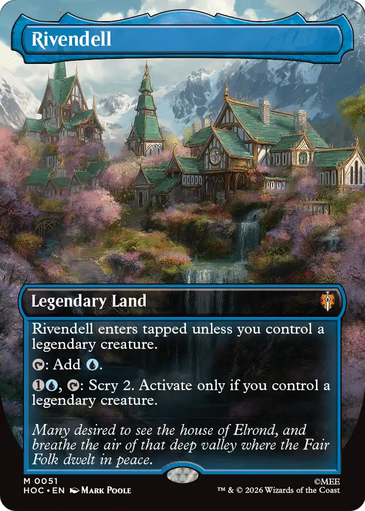 Rivendell (Borderless) [The Hobbit: Eternal-Legal] Magic: The Gathering
