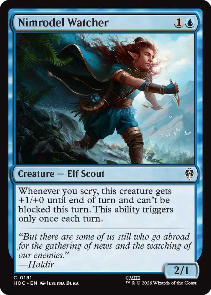 Nimrodel Watcher [The Hobbit: Eternal-Legal] Magic: The Gathering