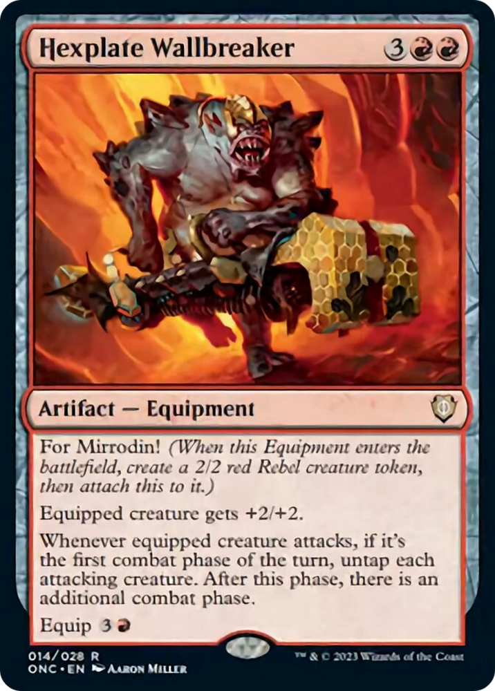 Hexplate Wallbreaker [Phyrexia: All Will Be One Commander] Magic: The Gathering
