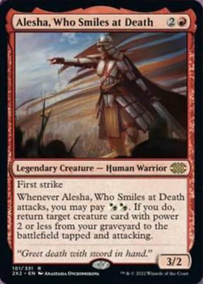 Alesha, Who Smiles at Death [Double Masters 2022] Magic: The Gathering