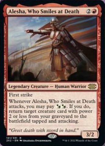 Alesha, Who Smiles at Death [Double Masters 2022] Magic: The Gathering