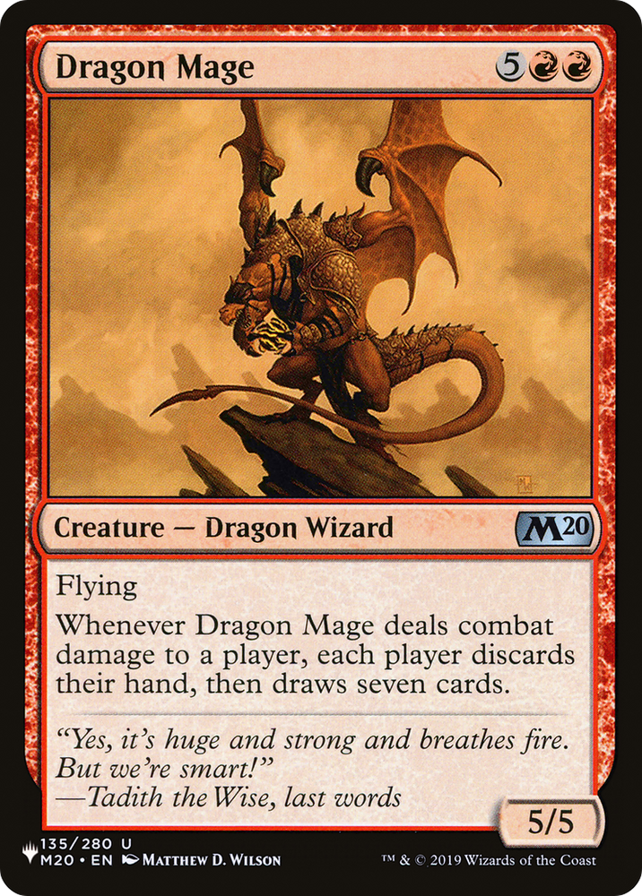 Dragon Mage [The List] Magic: The Gathering