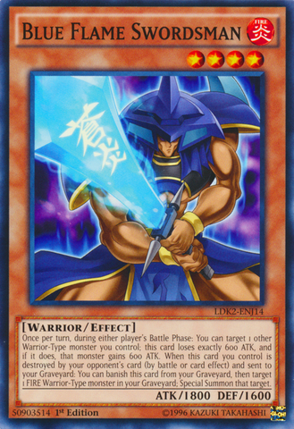 Blue Flame Swordsman [LDK2-ENJ14] Common Yu-Gi-Oh!