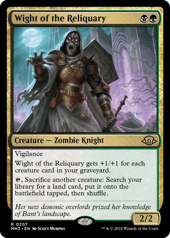 Wight of the Reliquary [Modern Horizons 3] Magic: The Gathering