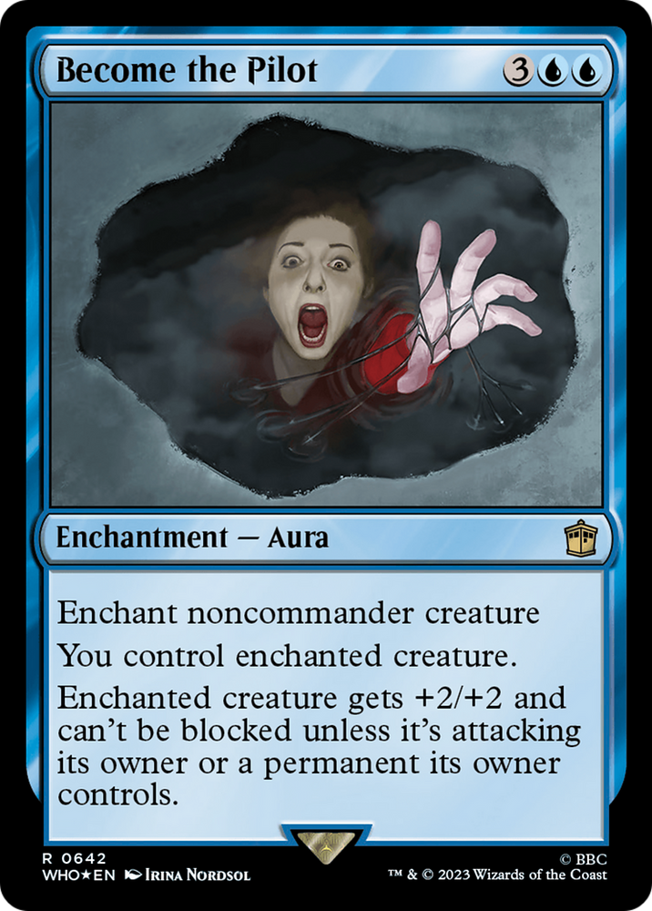 Become the Pilot (Surge Foil) [Doctor Who] Magic: The Gathering