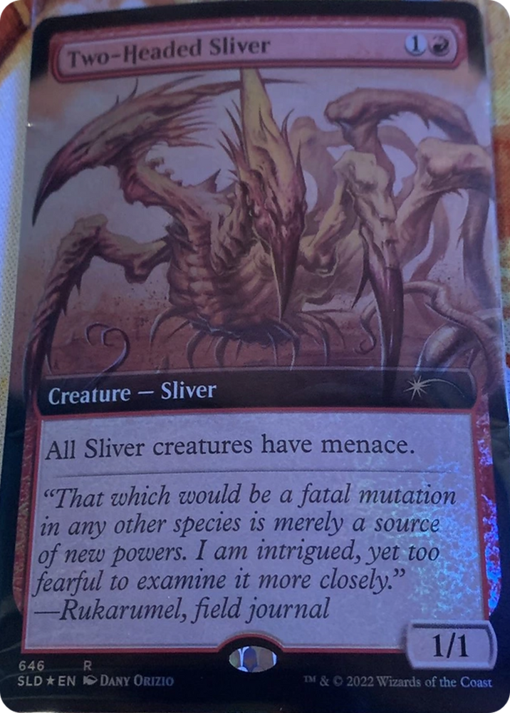 Two-Headed Sliver (Extended Art) [Secret Lair Drop Promos] Magic: The Gathering