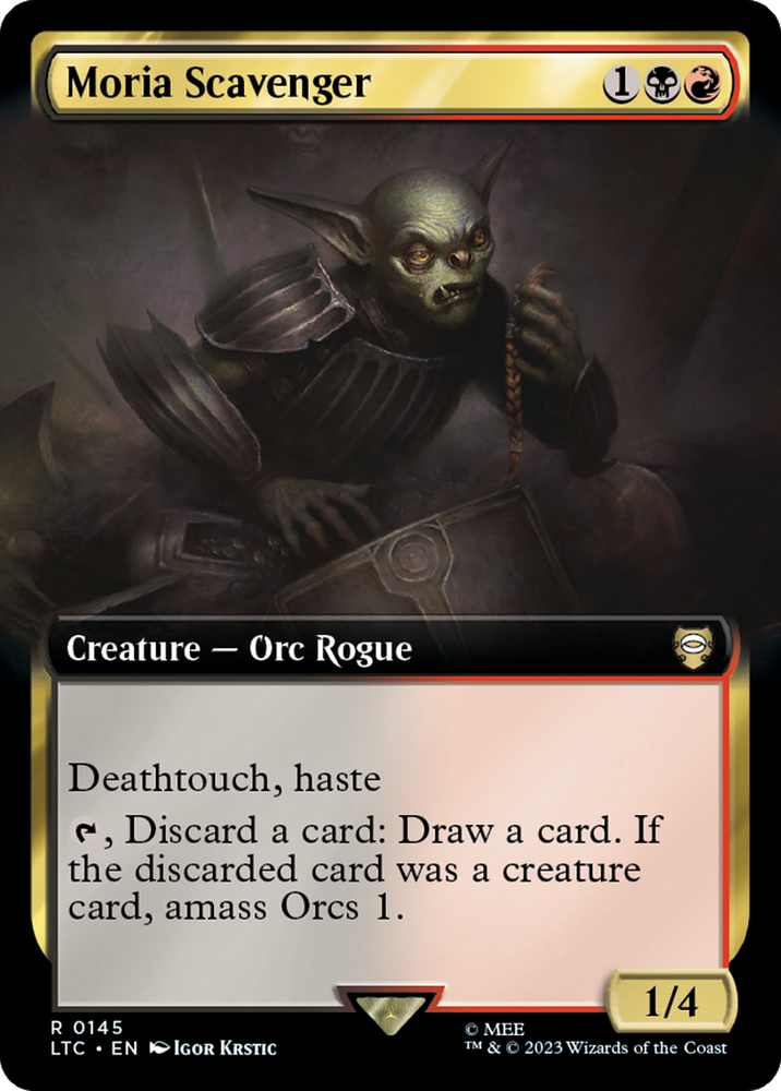 Moria Scavenger (Extended Art) [The Lord of the Rings: Tales of Middle-Earth Commander] Magic: The Gathering