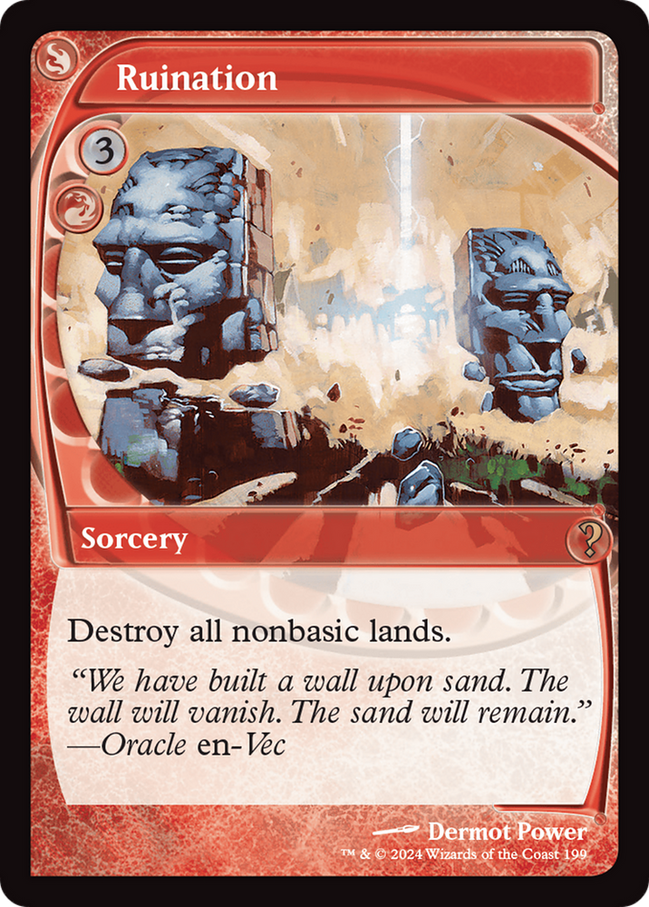 Ruination (Future Sight) [Mystery Booster 2] Magic: The Gathering