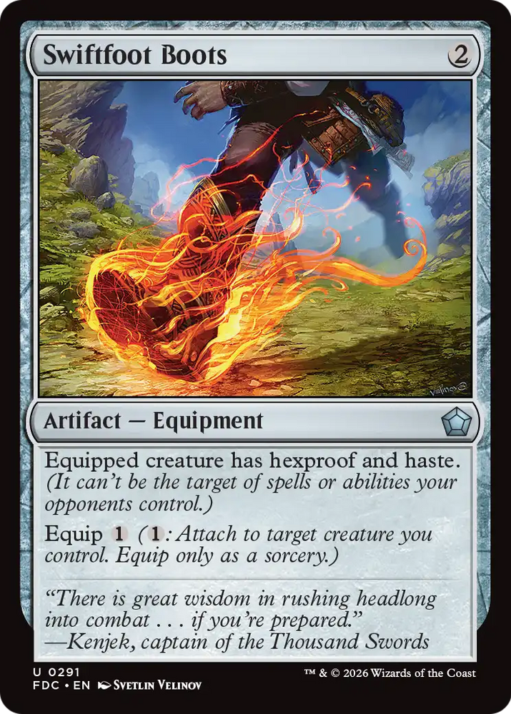 Swiftfoot Boots [Foundations Commander] Magic: The Gathering