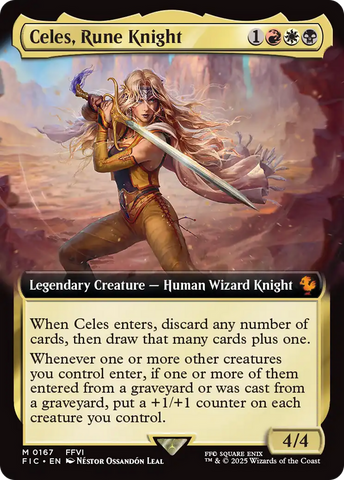 Celes, Rune Knight (Extended Art) [FINAL FANTASY Commander] Magic: The Gathering