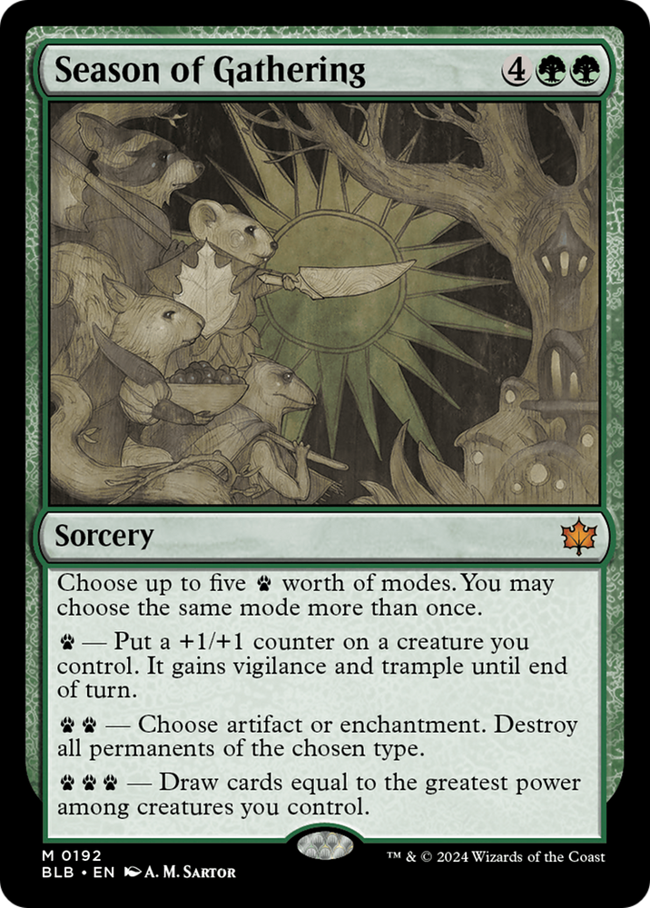 Season of Gathering [Bloomburrow] Magic: The Gathering