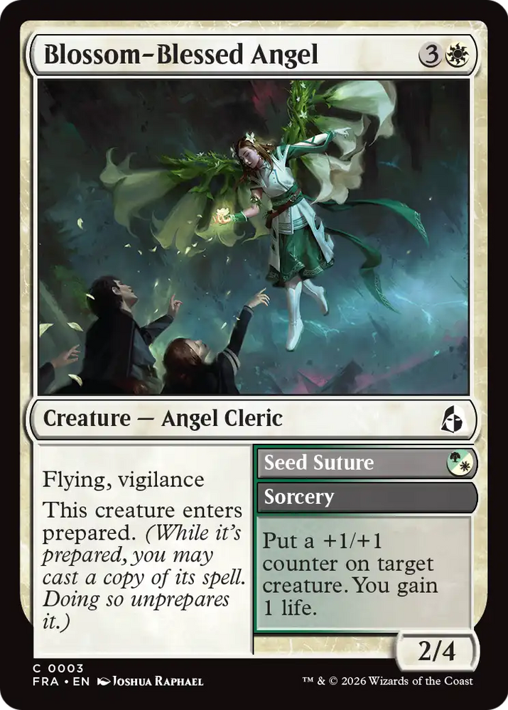 Blossom-Blessed Angel [Reality Fracture] Magic: The Gathering