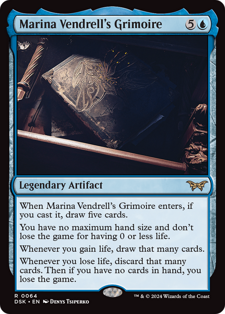 Marina Vendrell's Grimoire [Duskmourn: House of Horror] Magic: The Gathering
