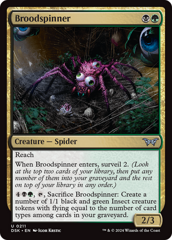 Broodspinner [Duskmourn: House of Horror] Magic: The Gathering