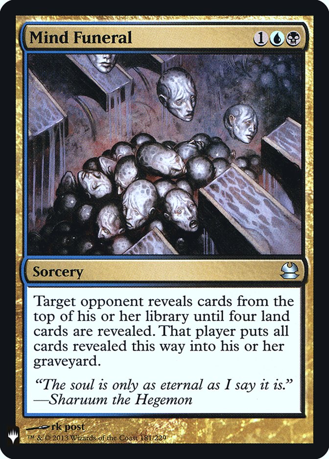 Mind Funeral [Mystery Booster] Magic: The Gathering