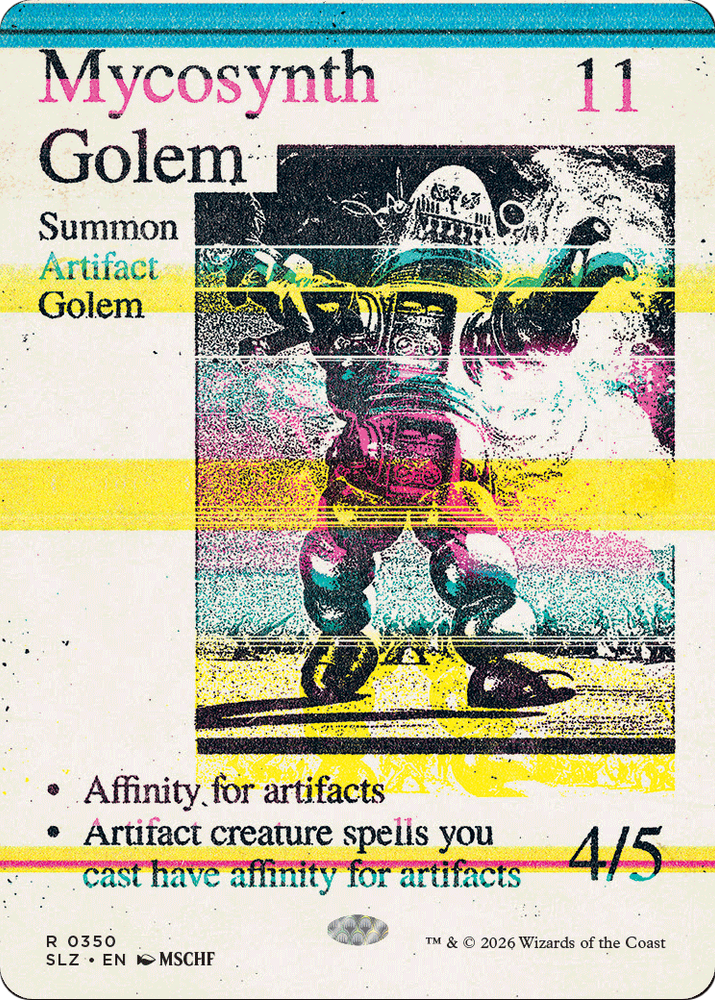 Mycosynth Golem (0350) [Secret Lair x MSCHF: The Zeta Set] Magic: The Gathering