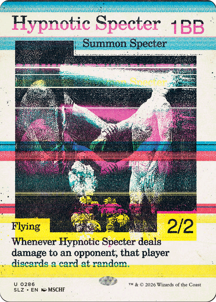 Hypnotic Specter (0286) [Secret Lair x MSCHF: The Zeta Set] Magic: The Gathering