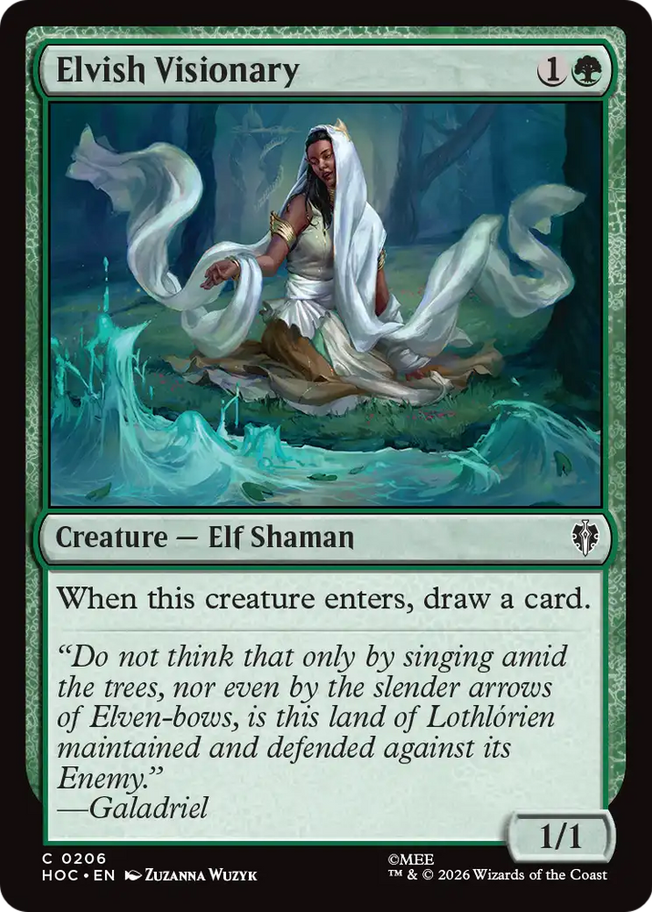 Elvish Visionary [The Hobbit: Eternal-Legal] Magic: The Gathering